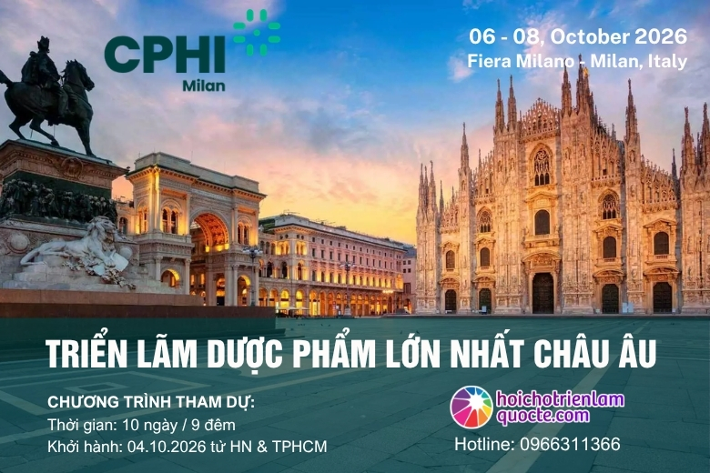 HỘI CHỢ TRIỂN LÃM DƯỢC PHẨM CPHI GLOBAL - MILANO 2026
