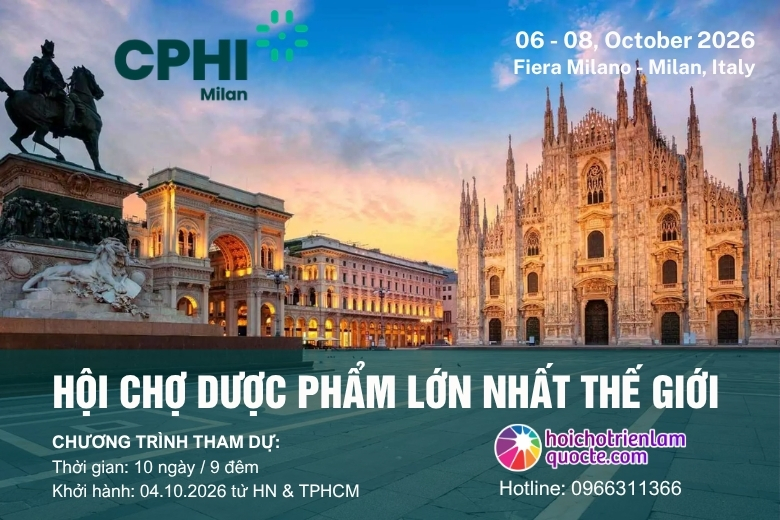 HỘI CHỢ TRIỂN LÃM DƯỢC PHẨM CPHI GLOBAL - MILANO 2026